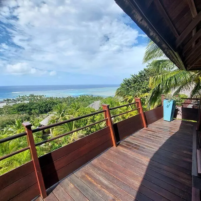 Villa 180 Degree Stunning Ocean Views In Entirely Equipped Villa! Papetoai French Polynesia